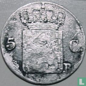 Netherlands 5 cents 1828 - Image 2