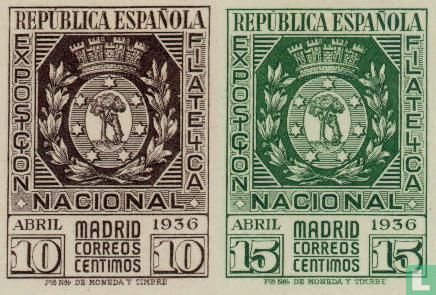 Stamp exhibition Madrid