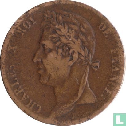 Franse koloniën 5 centimes 1827 - Afbeelding 2