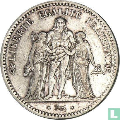 France 5 francs 1848 (D) - Image 2