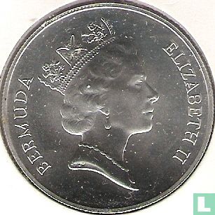 Bermuda 1 dollar 1986 (zilver) "25th anniversary of the World Wildlife Fund" - Afbeelding 2