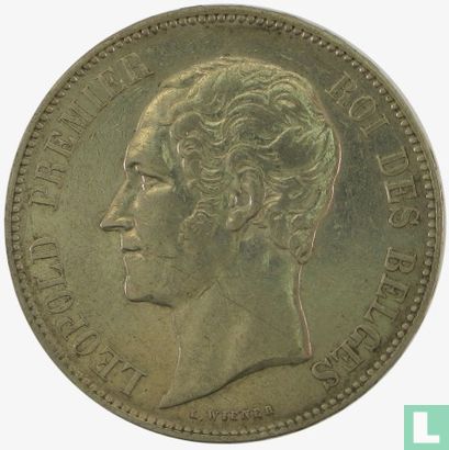 Belgique 5 francs 1853 - Image 2