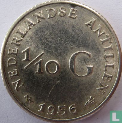 Niederländische Antillen 1/10 Gulden 1956 - Bild 1