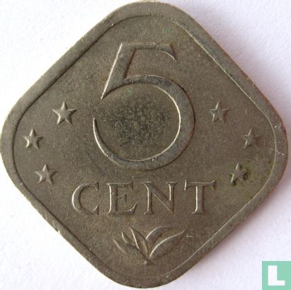Niederländische Antillen 5 Cent 1974 - Bild 2