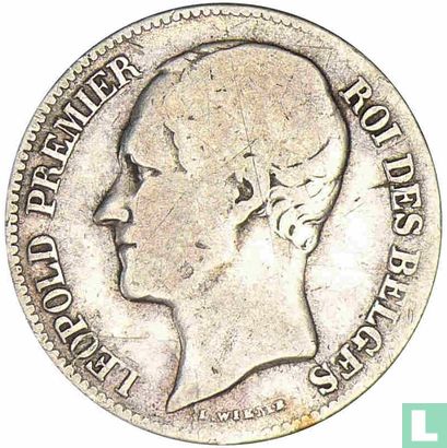Belgium 1 franc 1849 - Image 2