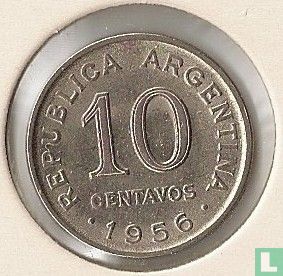 Argentinië 10 centavos 1956 - Afbeelding 1