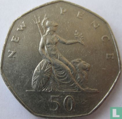 United Kingdom 50 new pence 1978 - Image 2
