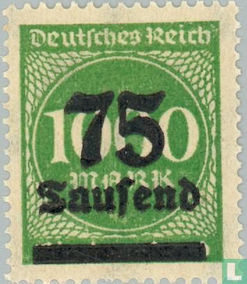 Figure in circle with overprint - Image 1