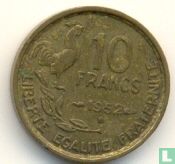 Frankrijk 10 francs 1952 (met B) - Afbeelding 1