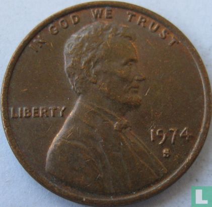 United States 1 cent 1974 (S) - Image 1