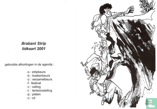 Brabant Strip lidkaart 2001 - Image 1