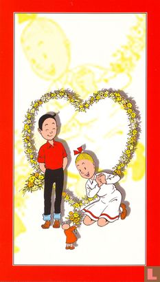Suske en Wiske - Bob et Bobette (Valentijnskaart) - Afbeelding 1