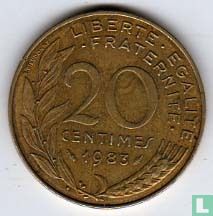 Frankrijk 20 centimes 1983 - Afbeelding 1