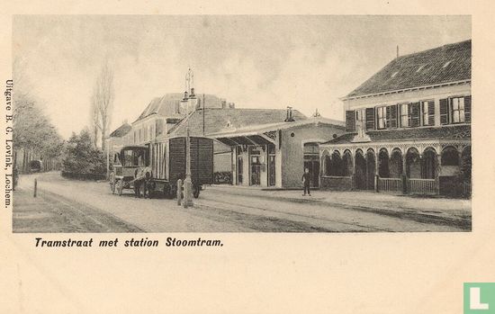 Tramstraat met station Stoomtram - Afbeelding 1