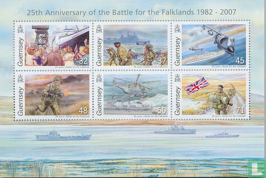 25-jarige herdenking van de Falkland Eilandenoorlog 