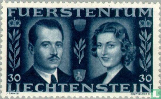 Prince Franz Josef II et Gräfin Gina mariage