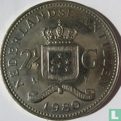 Antilles néerlandaises 2½ gulden 1980 (Juliana) - Image 1