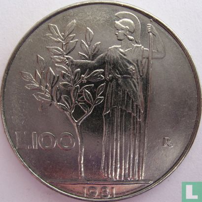 Italië 100 lire 1981 - Afbeelding 1