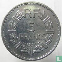 Frankreich 5 Franc 1946 (C - Aluminium) - Bild 1