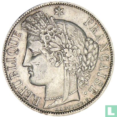 Frankrijk 5 francs 1870 (K - anker) - Afbeelding 2