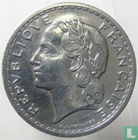 France 5 francs 1946 (C - aluminium) - Image 2