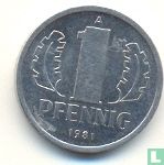 DDR 1 Pfennig 1981 - Bild 1