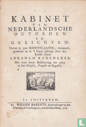 Kabinet van Nederlandsche Outheden en Gezichten - Image 1