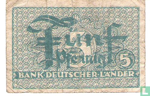 Duitsland 5 Pfennig - Afbeelding 1