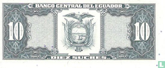 Équateur 10 Sucres - Image 2