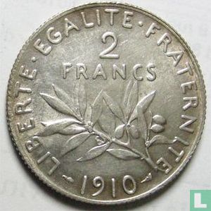 Frankrijk 2 francs 1910 - Afbeelding 1