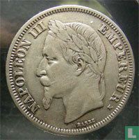 Frankrijk 2 francs 1866 (K) - Afbeelding 2