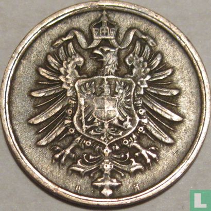 Duitse Rijk 2 pfennig 1876 (H) - Afbeelding 2