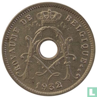 Belgique 5 centimes 1932 (étoile inclinée vers la gauche) - Image 1