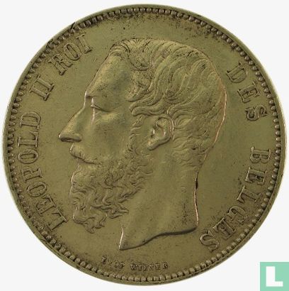 België 5 francs 1874 - Afbeelding 2