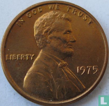États-Unis 1 cent 1975 (sans lettre) - Image 1