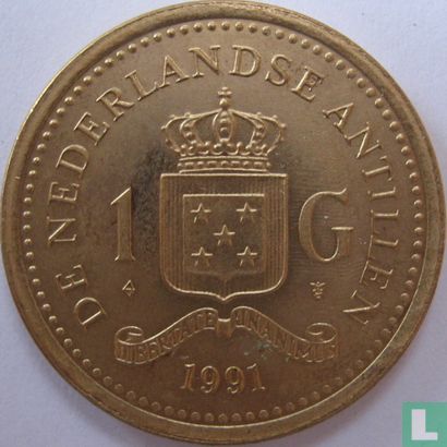 Netherlands Antilles 1 gulden 1991 - Image 1