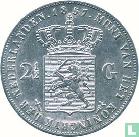 Nederland 2½ gulden 1857 - Afbeelding 1