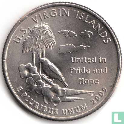 Verenigde Staten ¼ dollar 2009 (D) "U.S. Virgin Islands" - Afbeelding 1