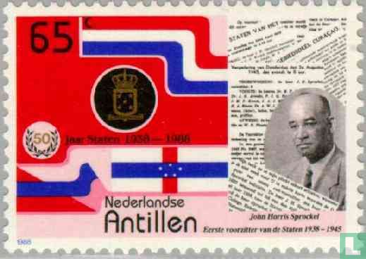 États des Antilles Néerlandaises, premier président.