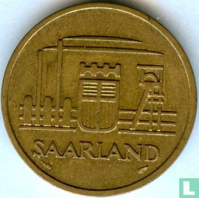 Saarland 50 franken 1954 - Afbeelding 2
