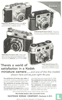 There's a world of satisfaction in a Kodak miniature camera