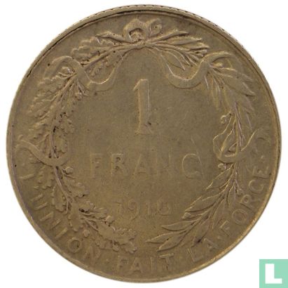 Belgium 1 franc 1910 (FRA) - Image 1