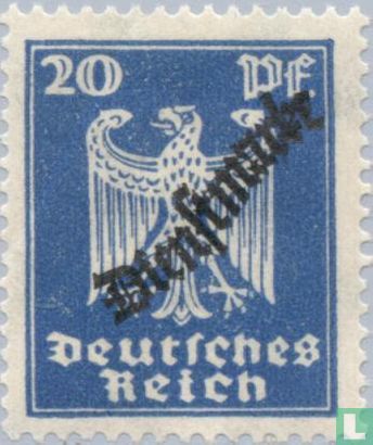 Overprint on postage stamps