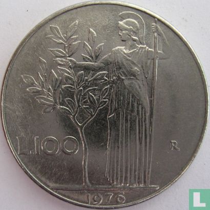 Italië 100 lire 1976 - Afbeelding 1