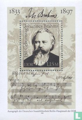 150th birthday Johannes Brahms