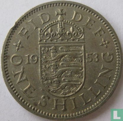 Verenigd Koninkrijk 1 shilling 1953 (engels) - Afbeelding 1