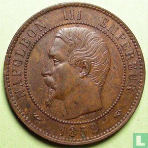 Frankrijk 10 centimes 1852 - Afbeelding 1