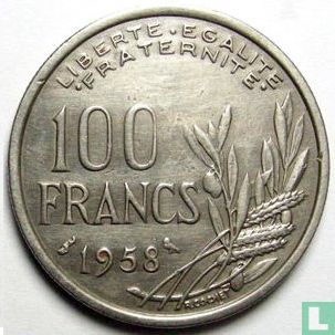 France 100 francs 1958 (sans B - chouette) - Image 1