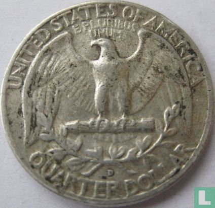 United States ¼ dollar 1954 (D) - Image 2