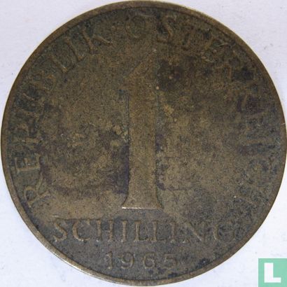 Austria 1 schilling 1965 - Image 1